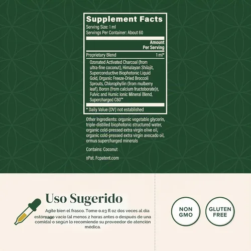 Vista 2 de Global Healing Center - Aglutinante de Toxinas MicroSomal - Apoyo para Desintoxicación - 2 Fl Oz
