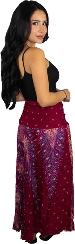 Vista 9 de Happy Trunks Faldas largas para mujer, ropa bohemia para mujer, falda larga, hippie, gitana, bohemio, estampado floral