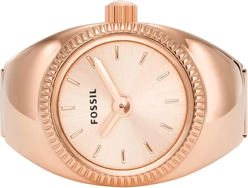 Vista 3 de Fossil Reloj de anillo de acero inoxidable de cuarzo para mujer