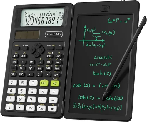 Vista 12 de Calculadora científica para estudiantes, Calculadora 991 MS para suministros de escuela secundaria y preparatoria con cubierta (negra)