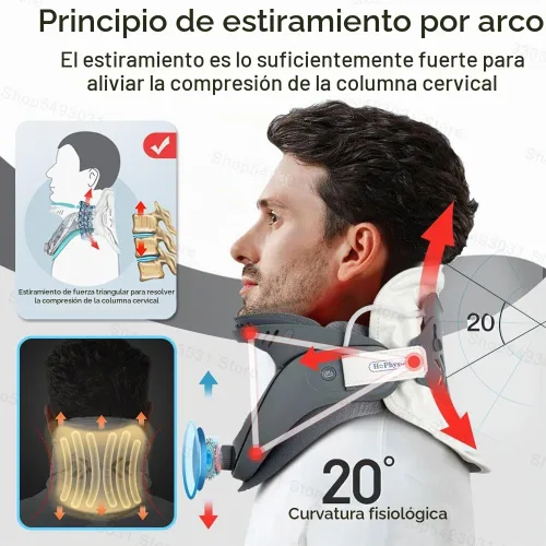 Vista 4 de Dispositivo de alivio del dolor de cuello - Soporte inflable