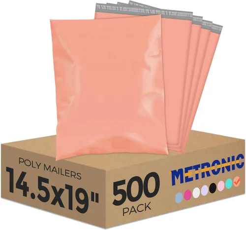 Vista 17 de Metronic 100 unidades de sobres de polietileno de 24 x 24 pulgadas, bolsas de envío grandes para ropa, bolsas de correo adhesivas fuertes