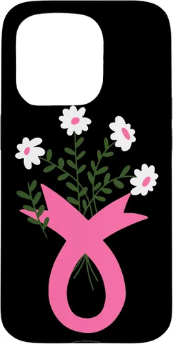 Vista 14 de Flower Jar Pink Ribbon Breast cancer Awareness Month Women Case for iPhone 16