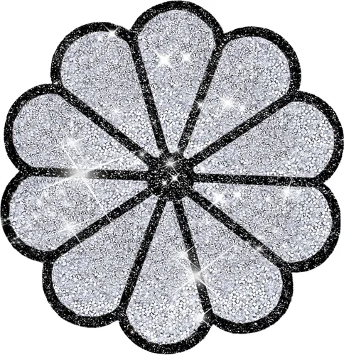 Vista 21 de Juego de 1 mantel individual redondo en negro, manteles individuales brillantes resistentes al calor, lavables, para cena, cocina, boda, decorativos