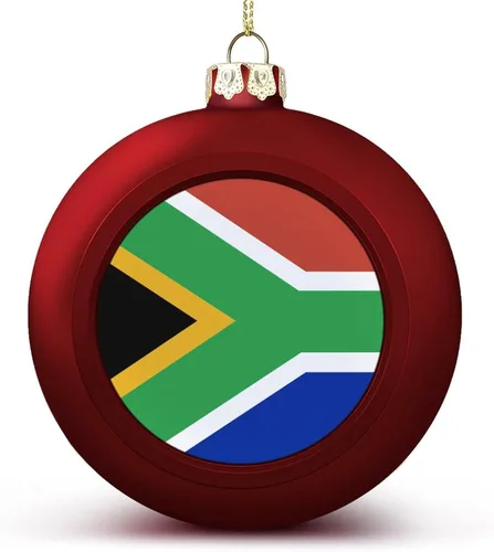 Vista 14 de Adornos de bolas de Navidad con bandera de Corea del Sur para Navidad, bolas de Navidad de estilo dorado para decorar 1 unidad