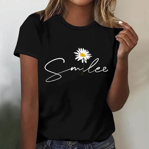 Vista 32 de Camiseta con estampado de animales para mujer, camiseta de libélula divertida, linda camiseta de manga corta, blusa de primavera 2023, camisas