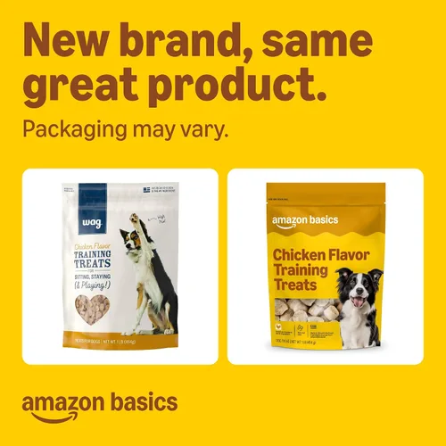 Vista 2 de Marca Amazon – Golosinas de entrenamiento con sabor a pollo Wag para perros, bolsa de 1 libra (16 onzas)