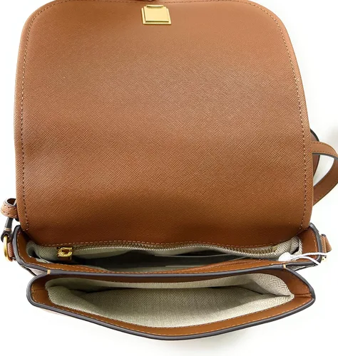 Vista 6 de Tory Burch Emerson Saffiano - Bolso cruzado de cuero para mujer (Light Meadowsweet)