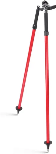 Vista 10 de Trípode Bípode de Liberación con Pulgar para Topografía, Trípode Bípode de Aluminio para Postes Prismáticos o Postes GPS de Estación Total GPS GNSS