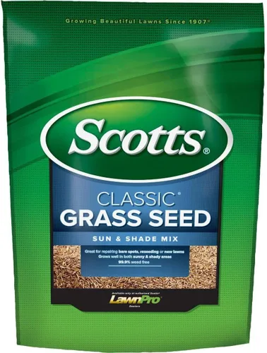 Vista 4 de Scotts Company 17187 Classic Sun and Shade Mix - Semillas de césped, 20 libras, color verde