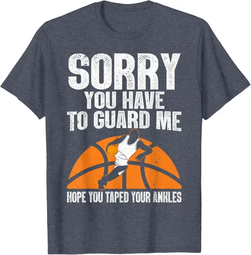 Vista 58 de Camiseta divertida de baloncesto para hombres y mujeres, Negro