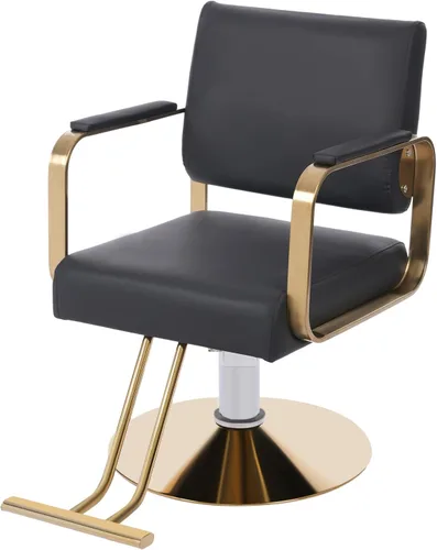Vista 12 de Silla de peluquería para estilista Silla de peluquería hidráulica ajustable con giro giratorio de 360 grados para peluquería peluquería tatuaje