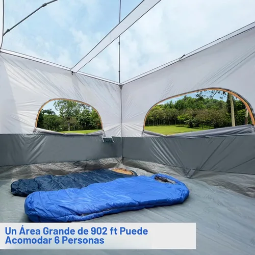 Vista 3 de UNP Cube Tent for Camping, 10x10 Pop Up Canopy Attachment