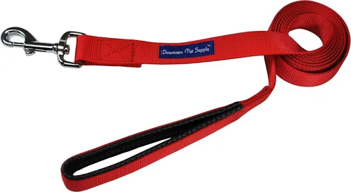 Vista 5 de Correa para perro fuerte y durable (azul, rojo, negro, morado, rosa, 6 ft, 4 ft, 2 ft), por Downtown Pet Supply, Negro
