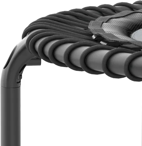 Vista 6 de Acon FIT - Trampolín de fitness redondo de 44 pulgadas con manillar, color negro