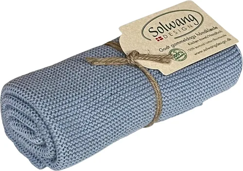 Vista 16 de Solwang 100% algodón orgánico certificado fabricado en la India Toalla de cocina/mano de diseño danés (verde ártico orgánico)