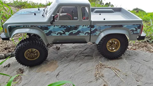 Vista 4 de Juego de calcomanías de cuerpo para Element RC Enduro Sendero Escala 1/10 Radio Controlado Rock Crawler (Camuflaje Azul)