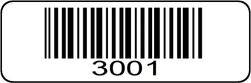 Vista 4 de 1000 etiquetas numeradas, 0001 a 1000 rollos de códigos de barras serie preimpresos, calcomanías secuenciales de código de barras de 1-1/2 x 1/2
