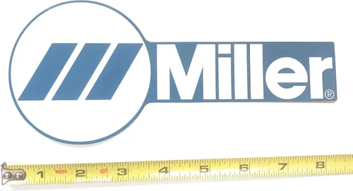 Vista 2 de Miller Calcomanía de repuesto con logotipo de Miller (3.5" x 8.25")