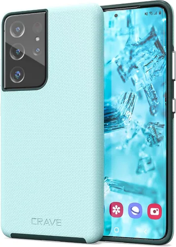 Vista 34 de Crave Dual Guard para Samsung Galaxy S22 Ultra, Verde bosque, Funda para teléfono celular, Protección a prueba de golpes, Doble capa, TPU/PC