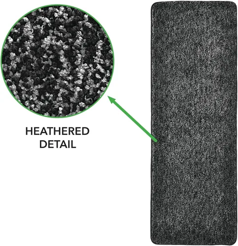 Vista 7 de mDesign Tapete rectangular de microfibra de poliéster antideslizante para spa, tapete de felpa absorbente de agua para tocador de baño