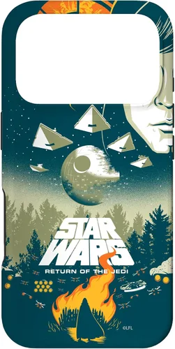Vista 30 de Star Wars Funda con póster de película retro ilustrada con el regreso del Jedi para iPhone 17