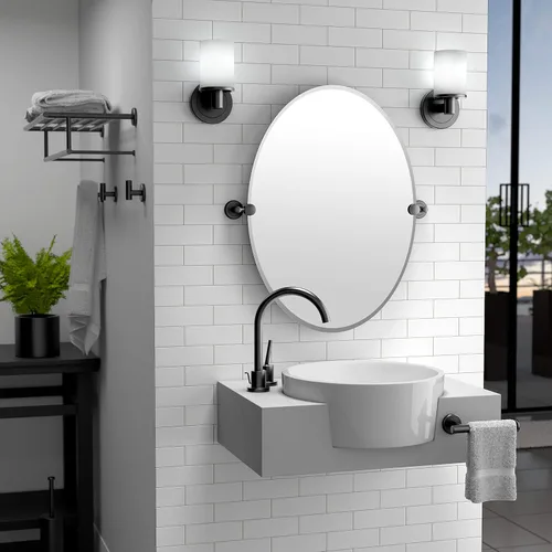Vista 7 de Gatco 4243 Latitude II - Soporte para pañuelos, 4243MX Mate negro