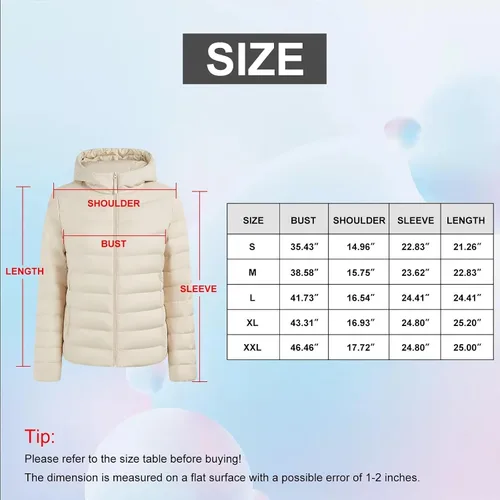 Vista 2 de BOSIDENG Chaqueta ligera para mujer, resistente al agua, con capucha, acolchada, abrigo de invierno para viajes al aire libre
