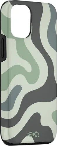 Vista 3 de Funda psicodélica para iPhone 15 Retro Groovy Liquid Swirl Hippie 70's 80's