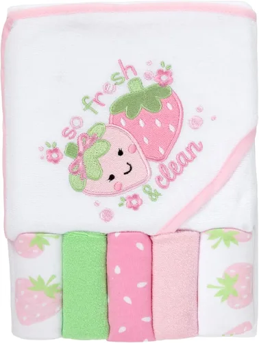 Vista 11 de Juego de toallas de baño con capucha para bebés y niños de 6 a 12 meses (azul tiburón mini)