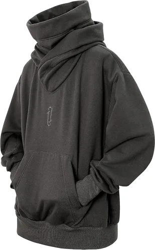 Vista 8 de Niepce Inc Streetwear - Sudadera con capucha de gran tamaño para hombre