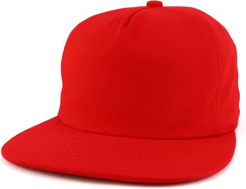 Vista 9 de Trendy Apparel Shop Gorra de béisbol plana sin estructurar llana del Snapback de 5 paneles Hunter