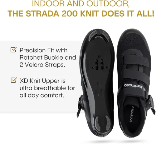 Vista 5 de Tommaso Montagna - Zapatos de ciclismo de montaña para hombre, zapatos de ciclismo de interior para hombre, zapatos de ciclismo de grava compatibles