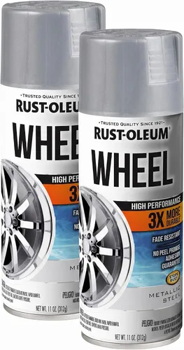 Vista 7 de Rust-Oleum 368076 Pintura en aerosol para ruedas de alto rendimiento, 11 onzas, negro brillante Brillo negro