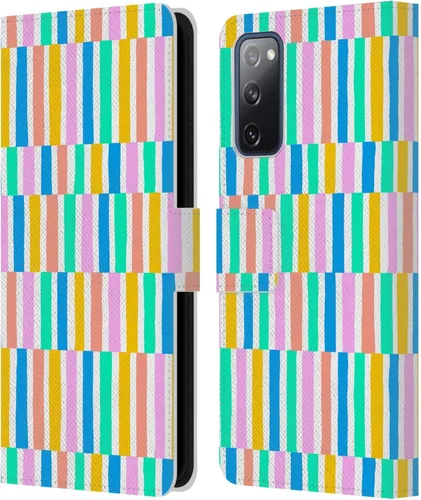Vista 103 de Head Case Designs Officially Licensed Ninola Brushstrokes Multi Colorful Leather Wallet Case Compatible with Samsung Galaxy A07 4G