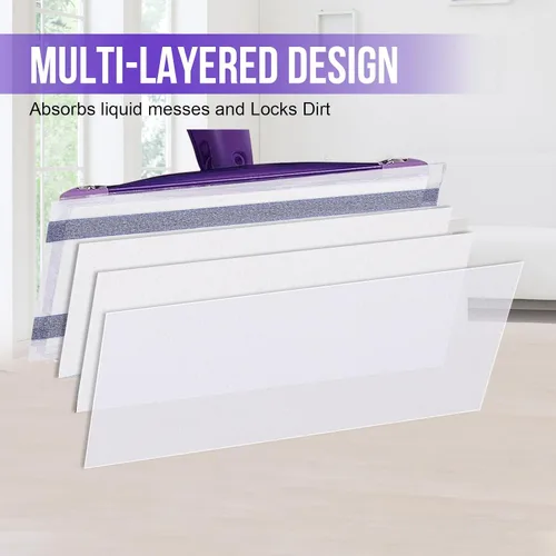 Vista 3 de Repuestos de almohadillas para trapeador compatibles con trapeador Wet Jet, almohadillas de trapeador de limpieza para pisos de madera con spray