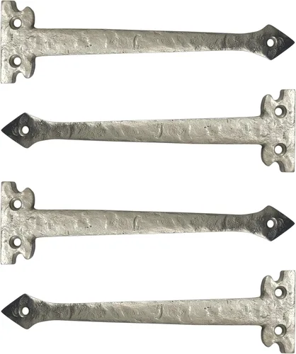 Vista 18 de Adonai Hardware Agee - Correa de aluminio resistente de 7 pulgadas con bisagra frontal falsa o falsa o falsa (paquete de 4, latón antiguo)