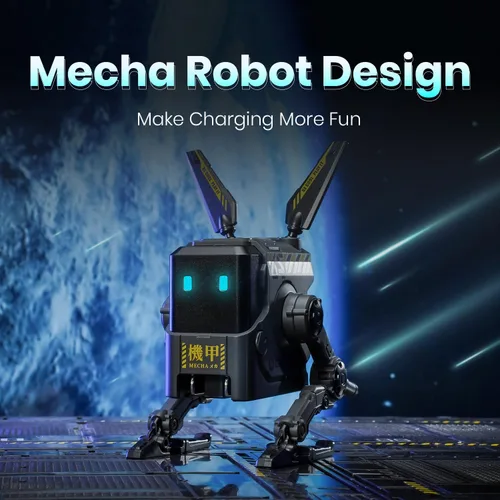 Vista 8 de GravaStar Mercury M2 - Mouse inalámbrico para juegos con robot GravaStar Alpha65 Bloque de cargador rápido GaN