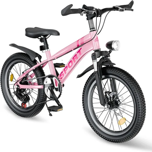 Vista 24 de Bicicleta de montaña para niños de 20 pulgadas, bicicleta de montaña para niños y niñas de 8 a 12 años, 7 velocidades para adolescentes, bicicletas
