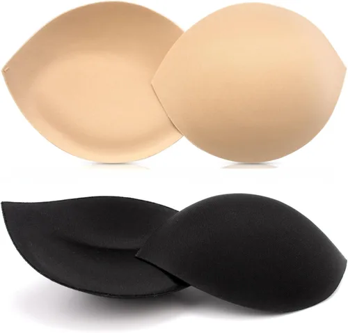 Vista 12 de Almohadillas de brasier para reforzar el pecho, copa de traje de baño push Beige