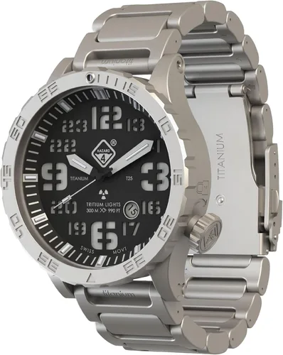 Vista 61 de HAZARD 4 Heavy Water Diver™ : Titanium Tritium Dive-Watch