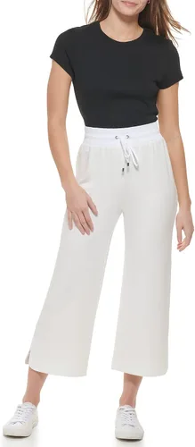 Vista 2 de Calvin Klein Pantalones elásticos de rizo francés lavado para mujer
