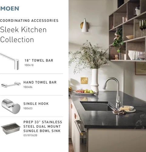 Vista 7 de Moen 7864EWSRS Sleek Reflex Motionsense, 7864BLS