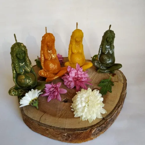 Vista 9 de Molde de vela Gaia de gran tamaño, moldes de silicona para velas de la madre de la tierra, molde de bricolaje Gaia para velas decoradas, molde