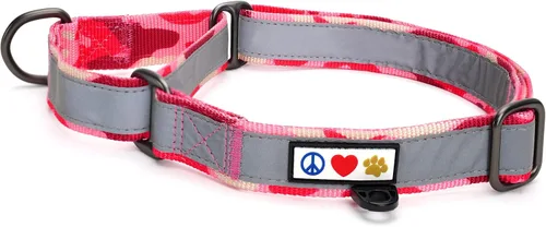 Vista 23 de Pawtitas Collar de perro Martingala personalizado reflectante reflectante bordado nombre personalizado número de teléfono ajustable para cachorros