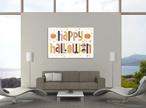 Vista 4 de Jaxson Rea Laura Marshall - Lienzo envuelto en galería «Retro Halloween I» (15 x 10 pulgadas)