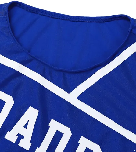 Vista 6 de Disfraz de colegialas para mujer, uniforme de animadora con papi, estampado de rol