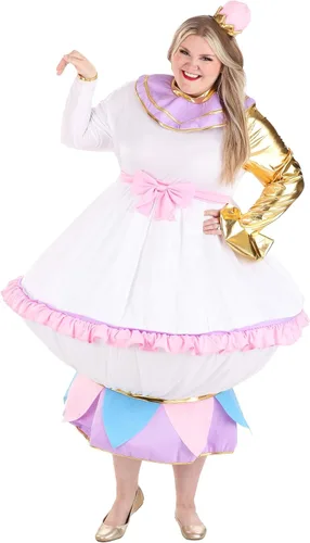 Vista 5 de Disfraz de la Bella y la Bestia Mrs. Potts de talla grande