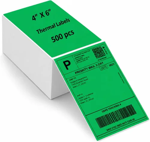 Vista 13 de Papel de etiquetas de 4 x 6, etiquetas de envío térmico directo