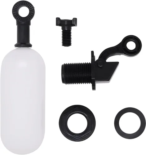 Vista 7 de Válvula de bola flotante de 1/2 pulgada, mini válvula de flotador de agua de plástico con brazo ajustable para control automático de nivel de agua